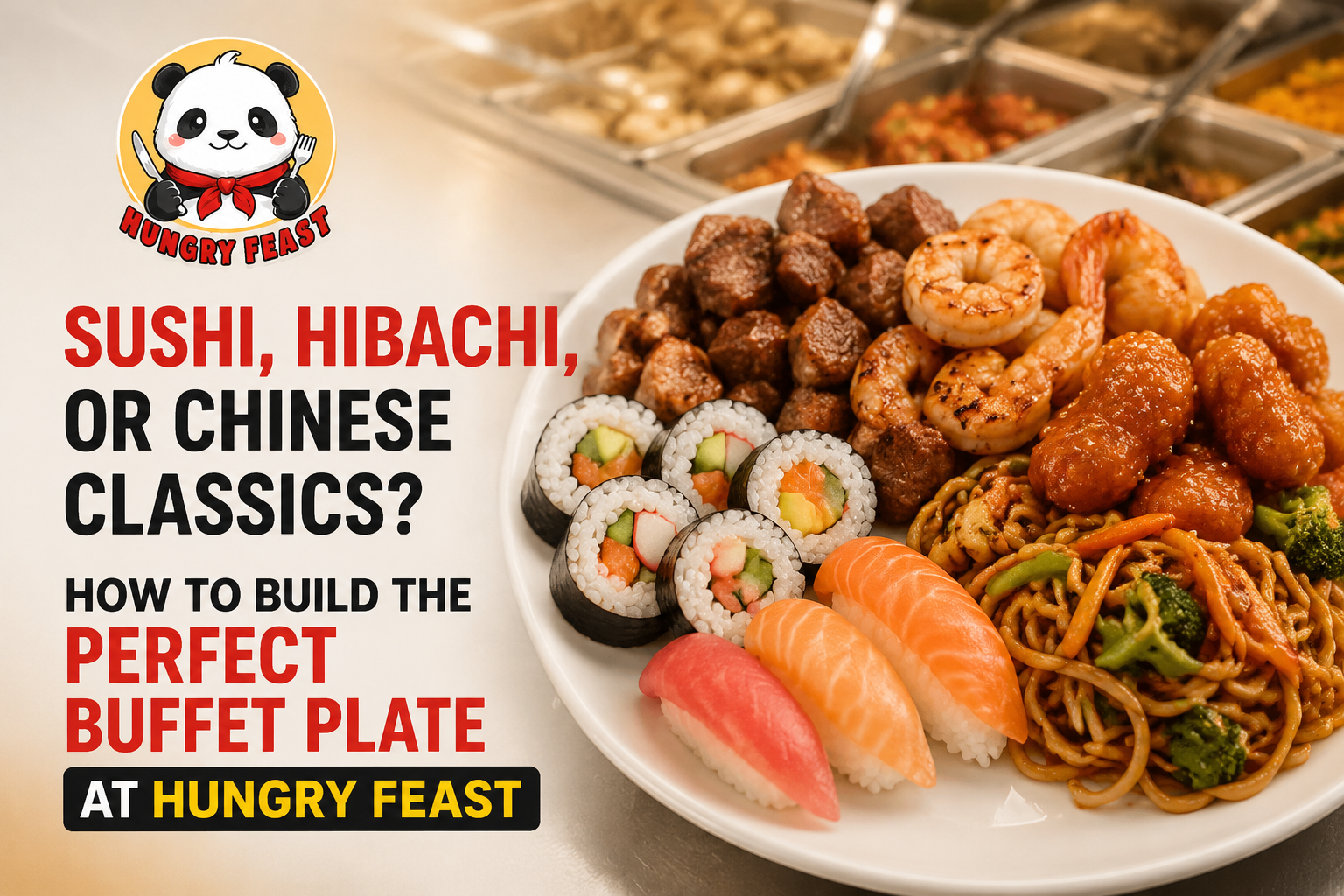Sushi, Hibachi, or Chinese Classics? How to Build the Perfect Buffet Plate at Hungry Feast